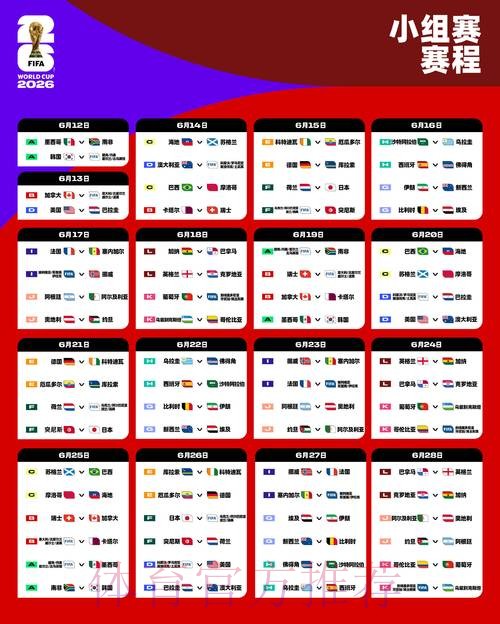 2026世界杯赛程查询指南